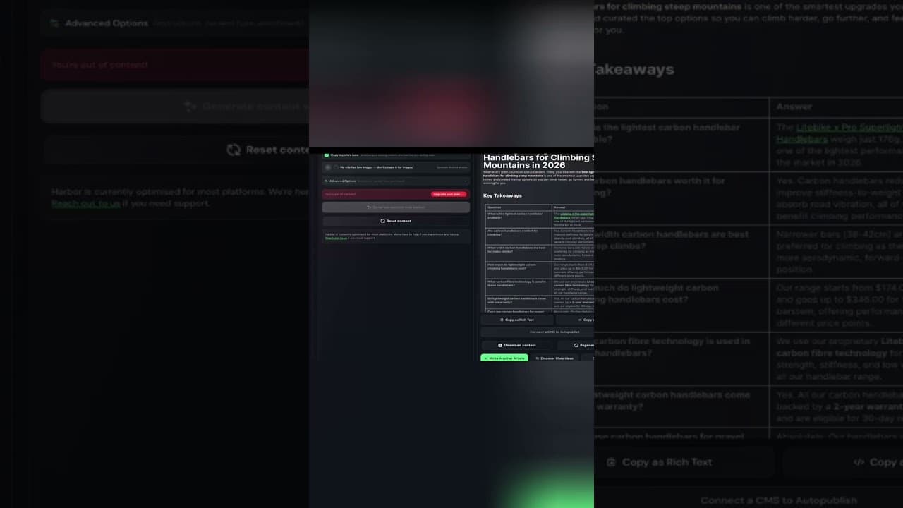 Harbor Founder Deal: Amazing AI Writer Quality! #shorts