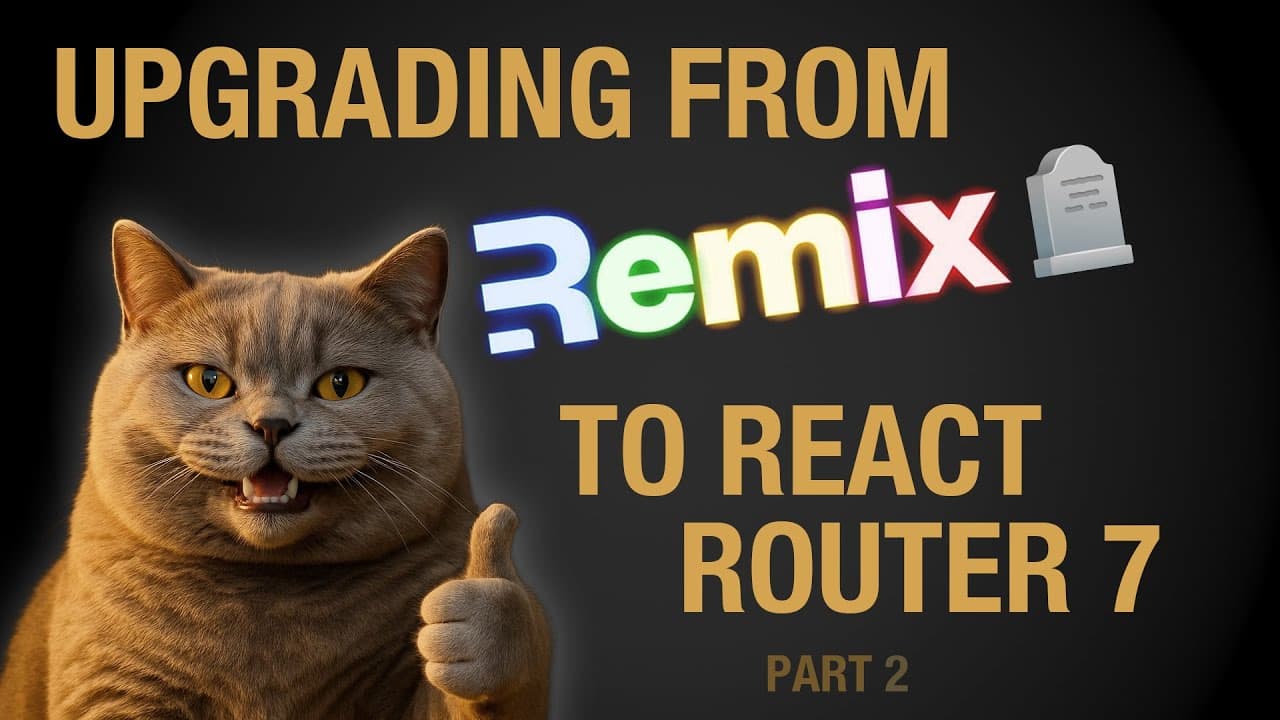 Switching from Remix to React Router: Codemod, Config & Type-Safe Context