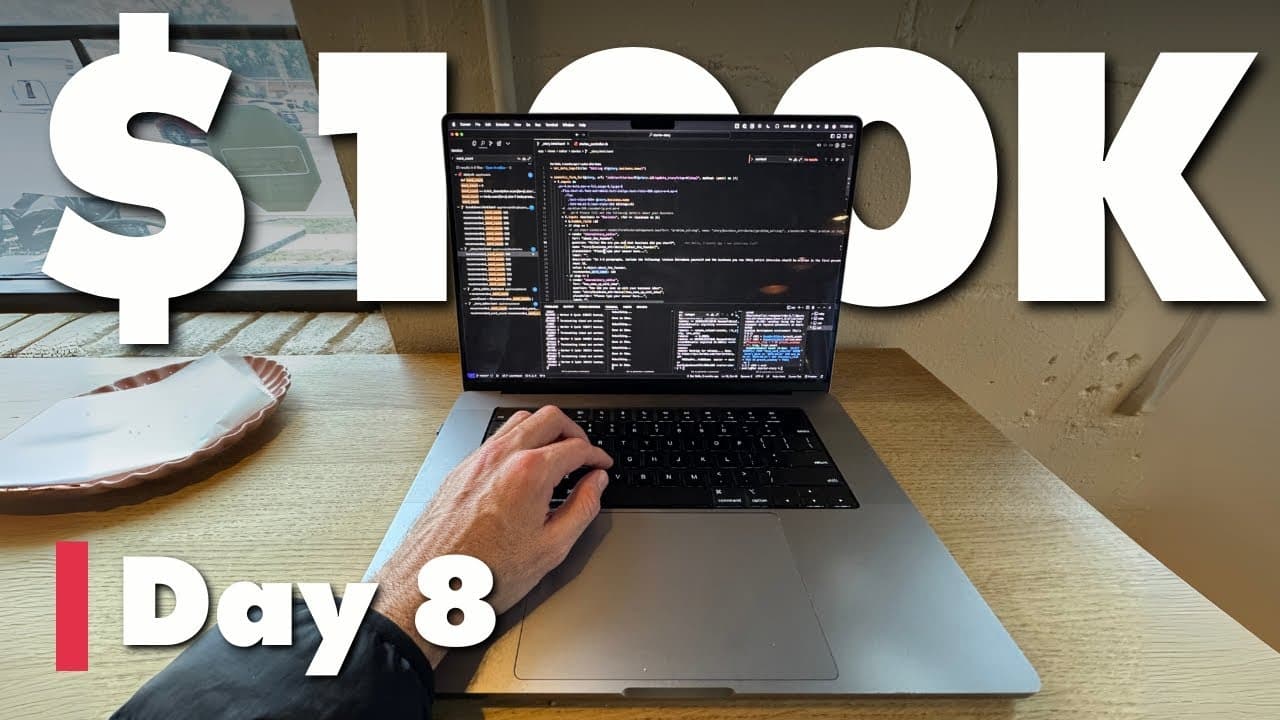 Watch me find an idea, build, & launch it in 23 minutes | $100K Challenge Day 8