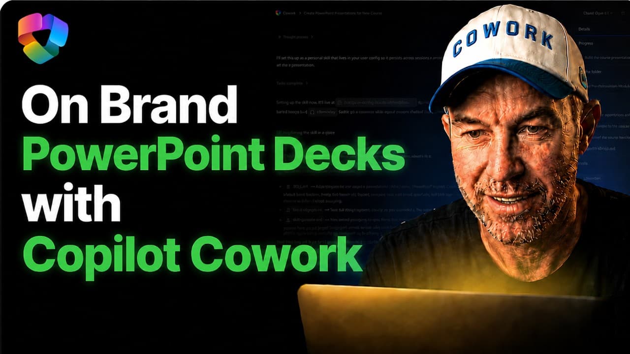 My Go-To Copilot Cowork Workflow for On-Brand PowerPoint