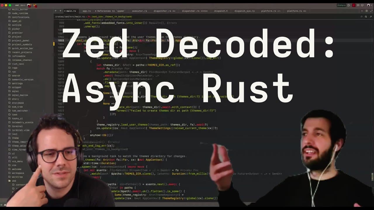 Zed Decoded: Async Rust