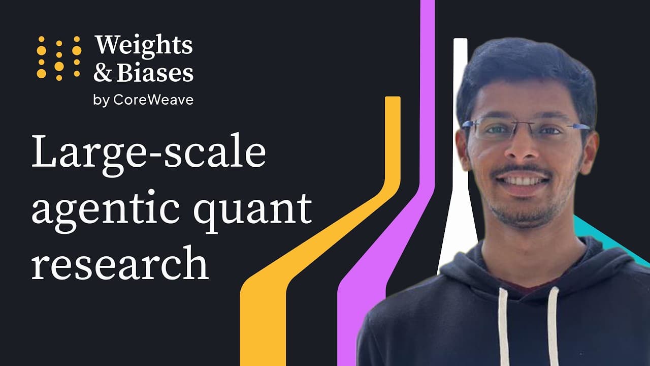 Large-scale agentic quant research with Weights & Biases