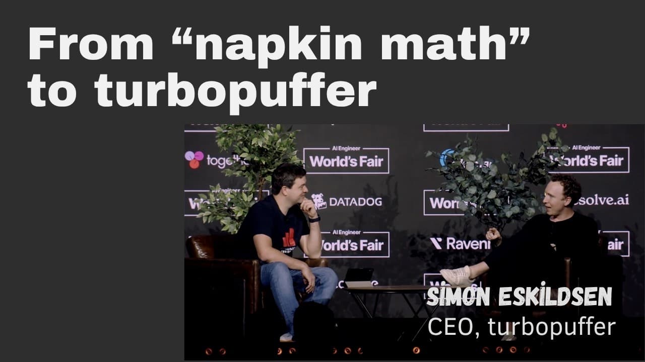From "napkin math" to turbopuffer