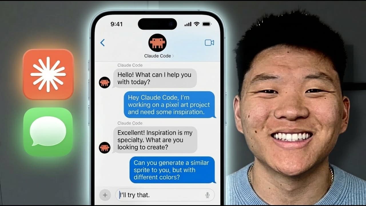 Claude Code + iMessage is Finally Here.