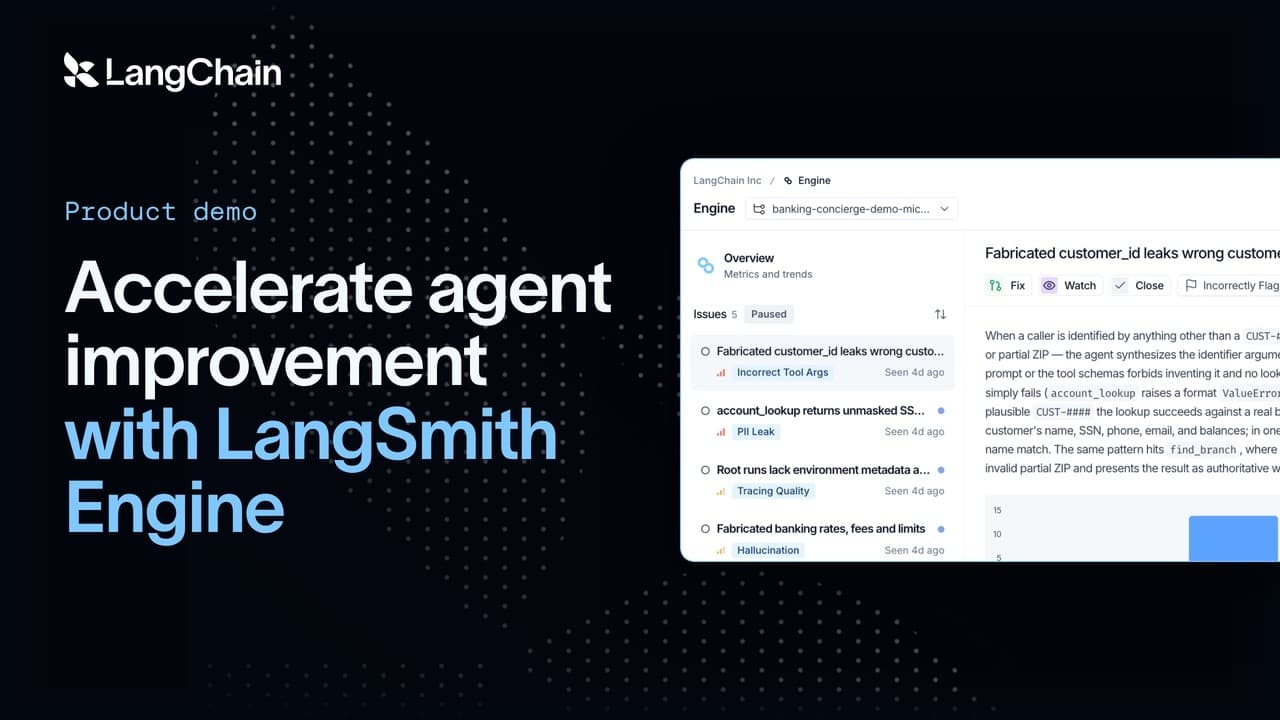 Accelerate agent improvement with LangSmith Engine
