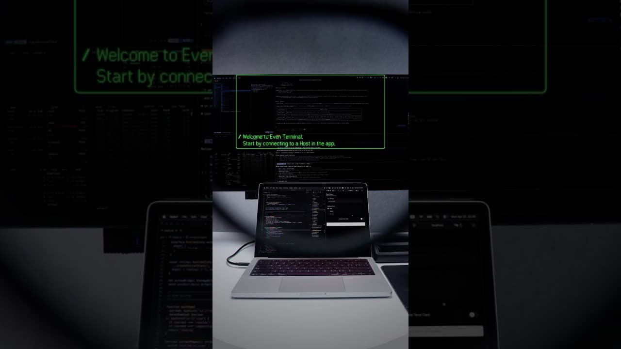 Code from anywhere with Terminal Mode on Even G2