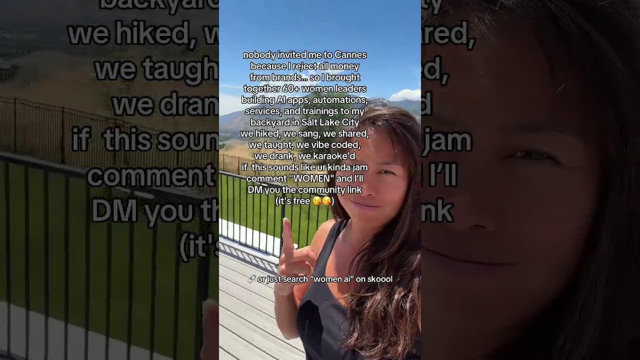 Nobody invited me to Cannes Lions, so I gathered 60+ women building AI