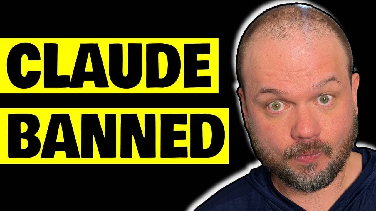 CLAUDE JUST GOT BANNED