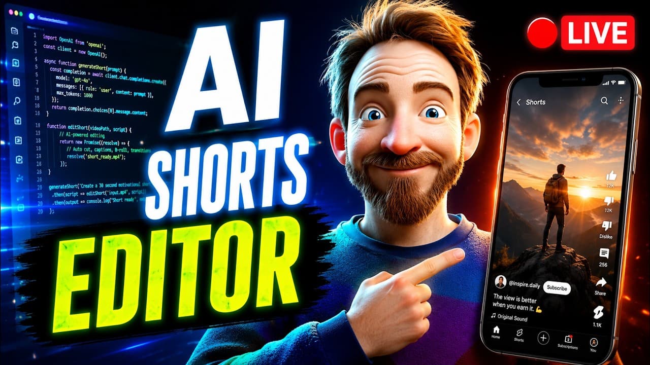 Vibe Coding an AI Shorts Editor (Remotion)