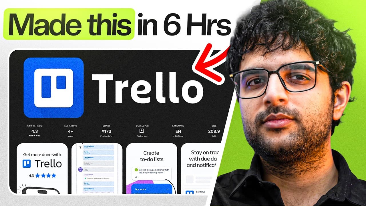 I Built Trello From Scratch in 6 Hours