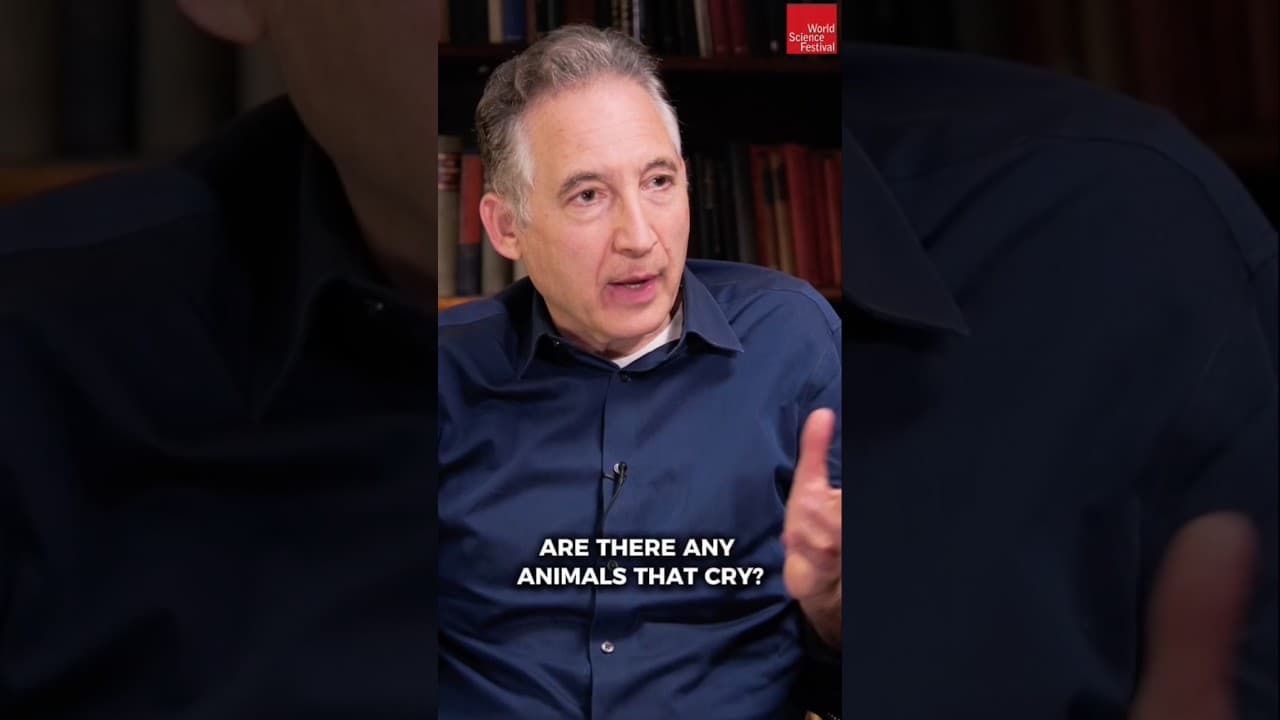 Only humans can cry or blush? #briangreene #psychology #stevenpinker