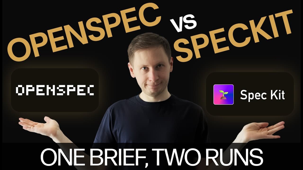 OpenSpec vs Spec Kit: Same Brief, Different Roads