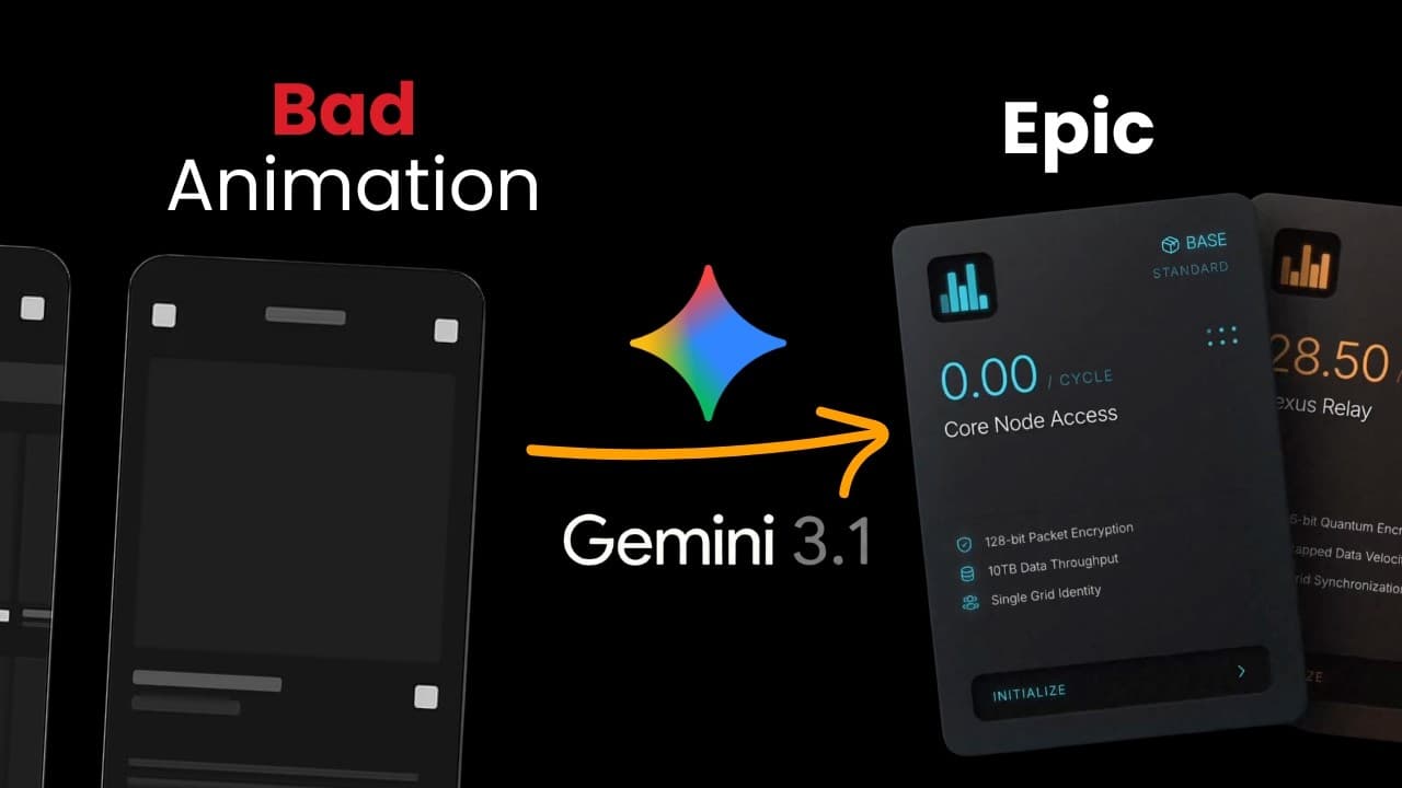 How to prompt Gemini 3.1 for Epic animations