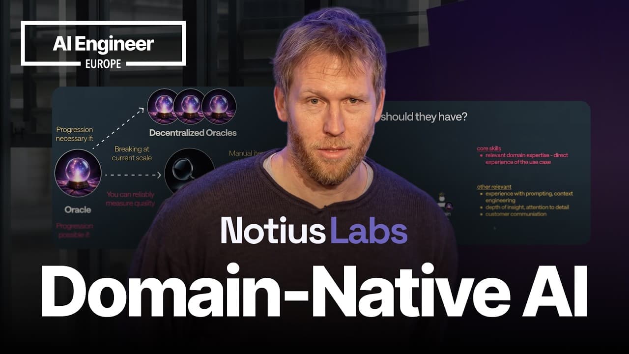 How to Leverage Domain Expertise — Chris Lovejoy, Notius Labs