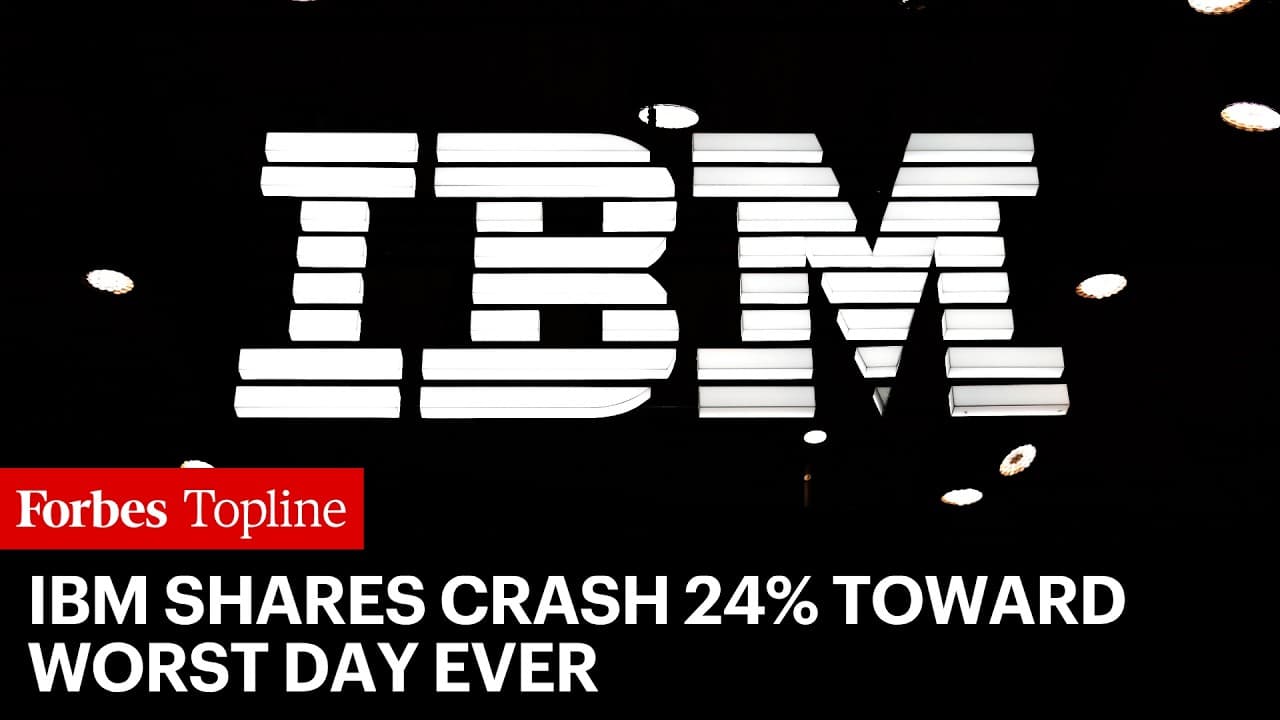 IBM Shares Crash 24% Toward Worst Day Ever—Here’s Why