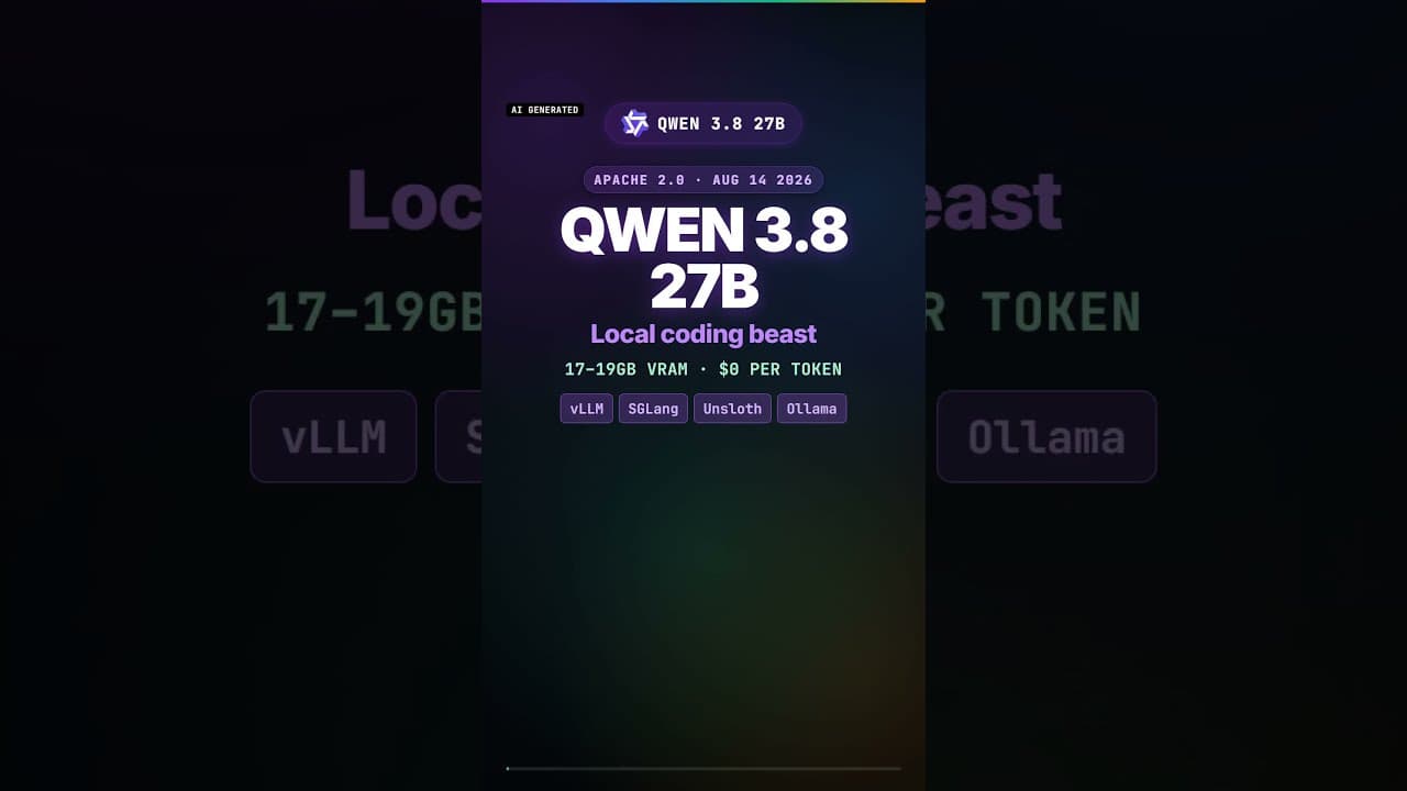 Is Qwen 3.8 27B the New King of Open Weights?