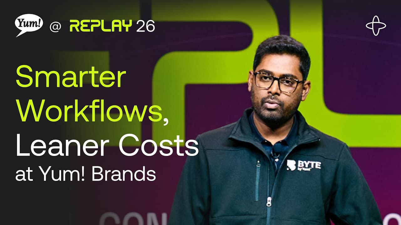Yum! Brands @ Replay 2026 | Smarter Workflows, Leaner Costs: Inside Yum! Brands' Temporal Evolution