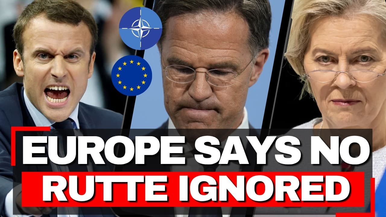 Europe FURIOUS - Tells NATO Chief Stop Speaking For Us, Rejects Trump's War, Rutte Isolated