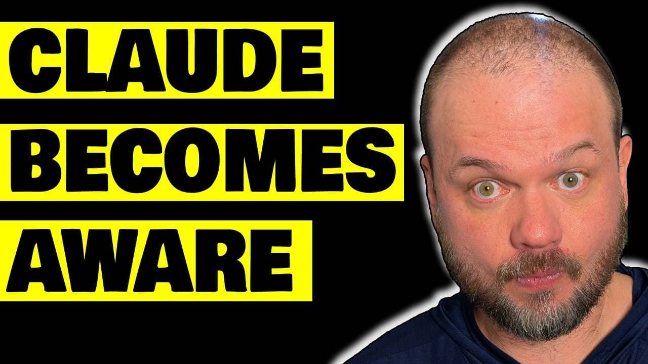 Claude JUST became AWARE
