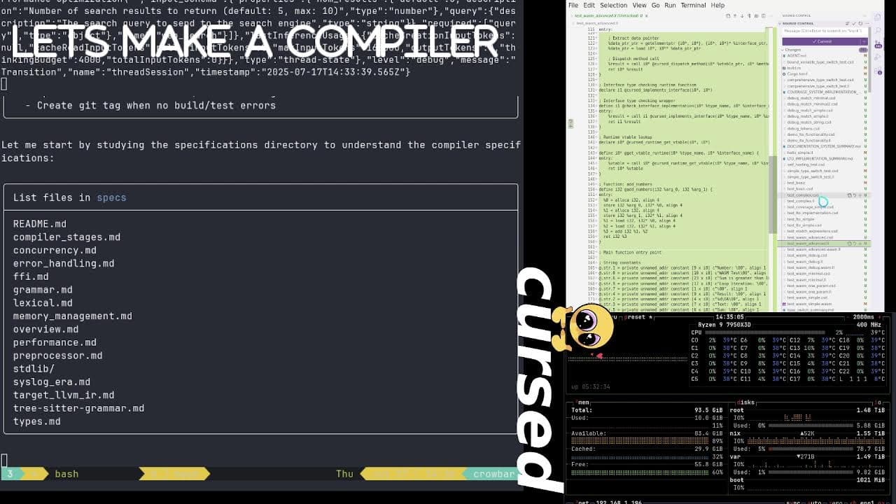 Amp creating a new programming language AFK