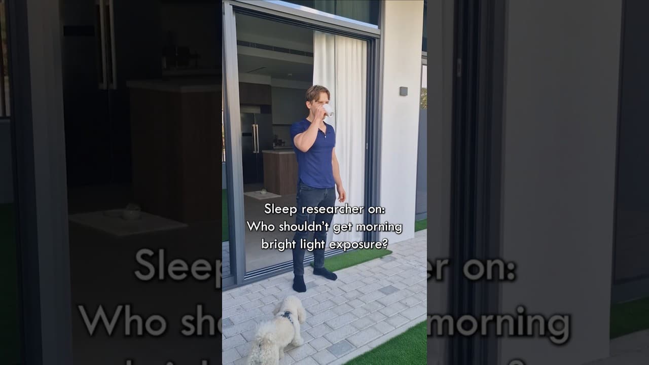 Why Some Shouldn't Get Morning Bright Light Exposure