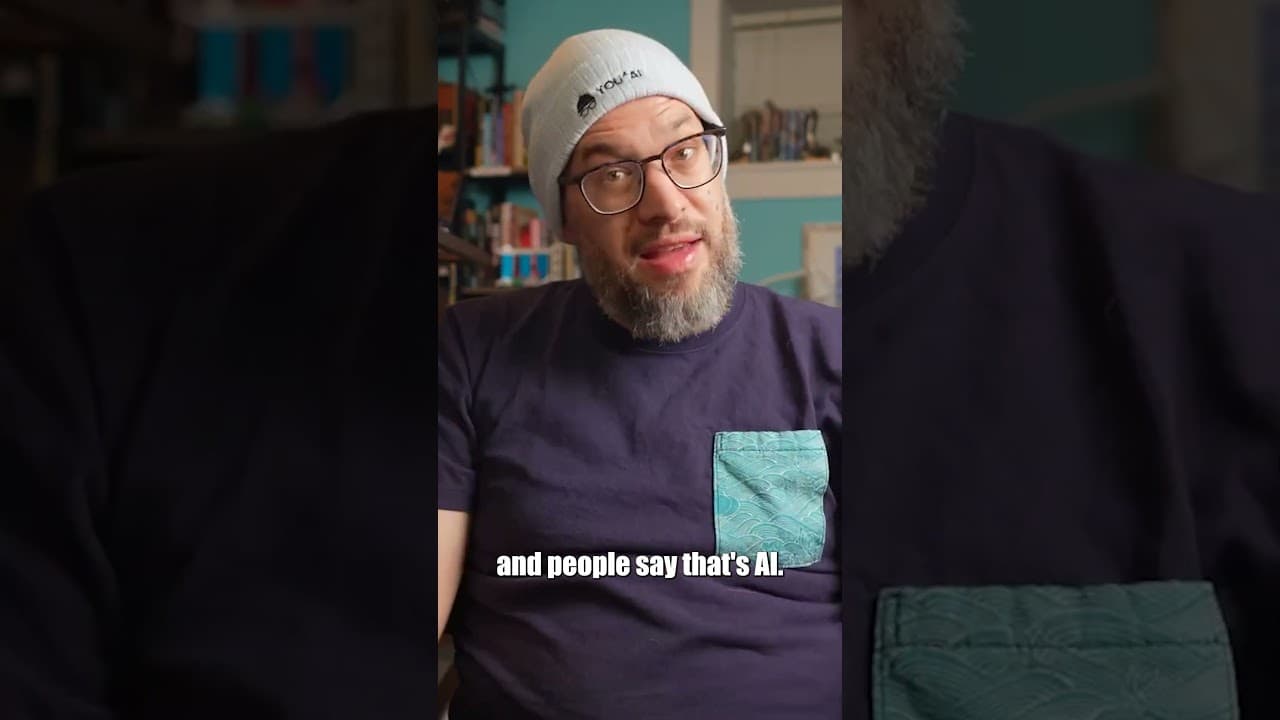 Now ... real people get accused of being AI #AI #deepfakes #syntheticmedia #creator