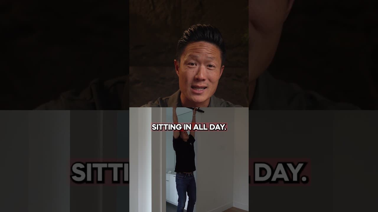 Sitting 8 hours daily tightens the hips, weakens posture, and increases stiffness.