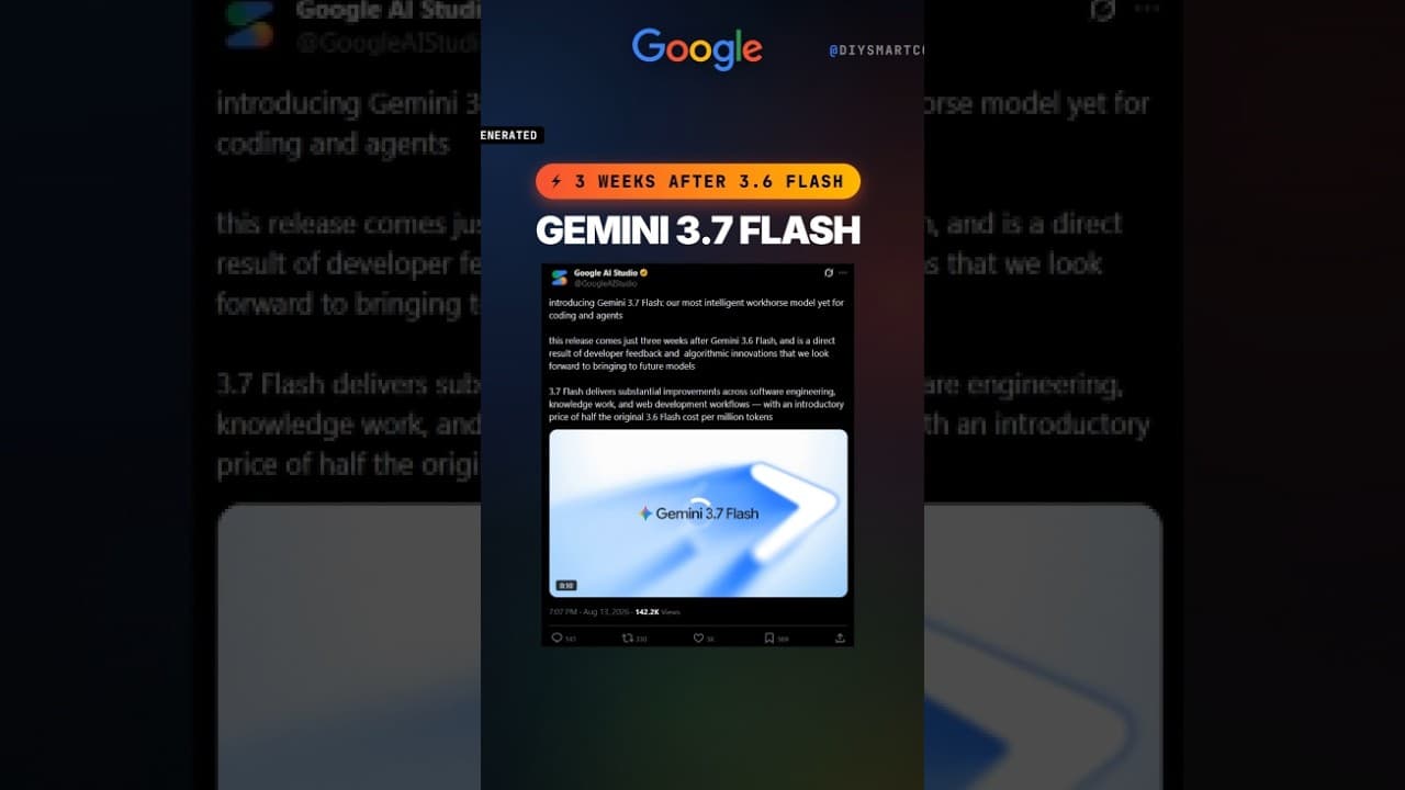 Gemini 3.7 Flash: 50% Cheaper and Faster Than Claude?