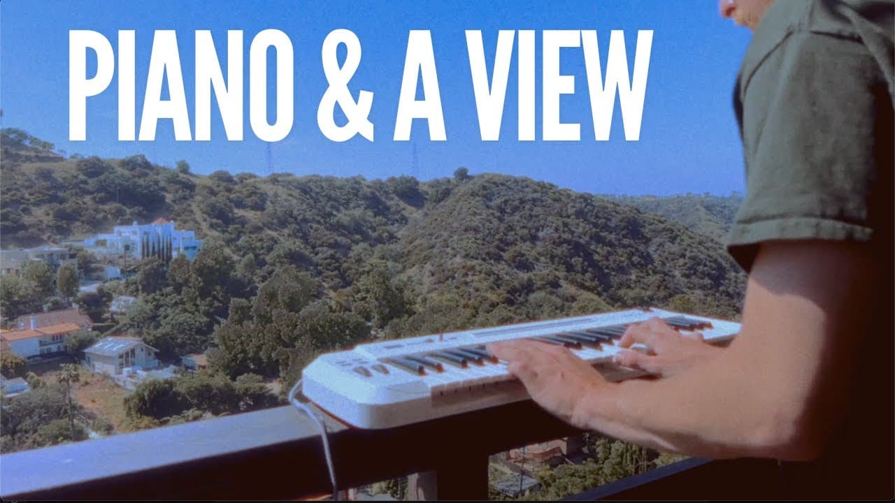 Playing Piano To The Hillside