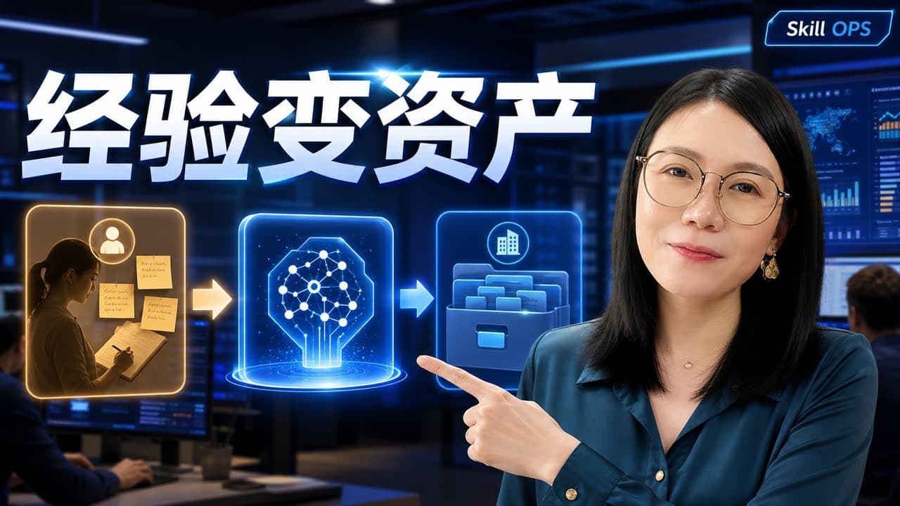 公司最值钱的经验，怎么变成可执行 AI Skill？我的 Skill OPS 标准方法分享 ｜Codex的公司级用法