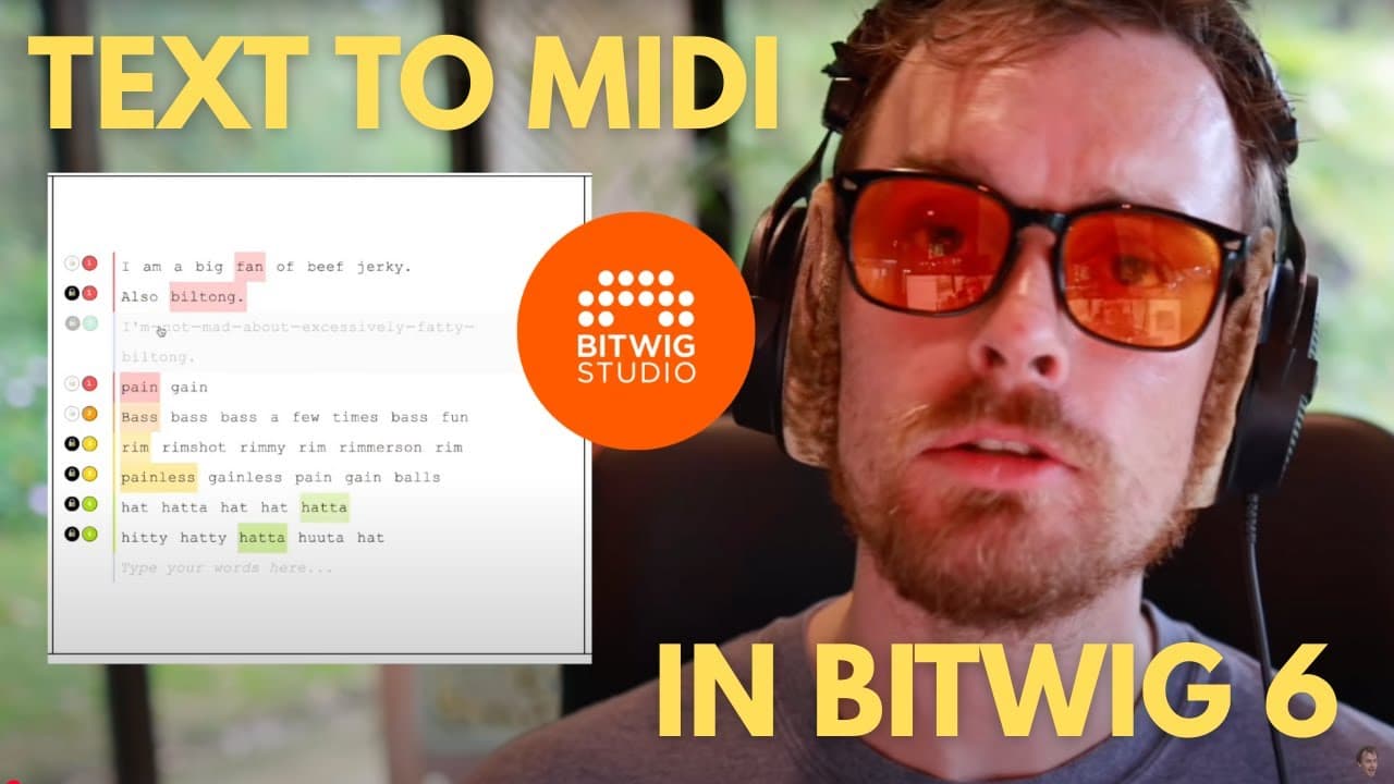 From Text to MIDI: Turning Words Into Music with Bitwig 6