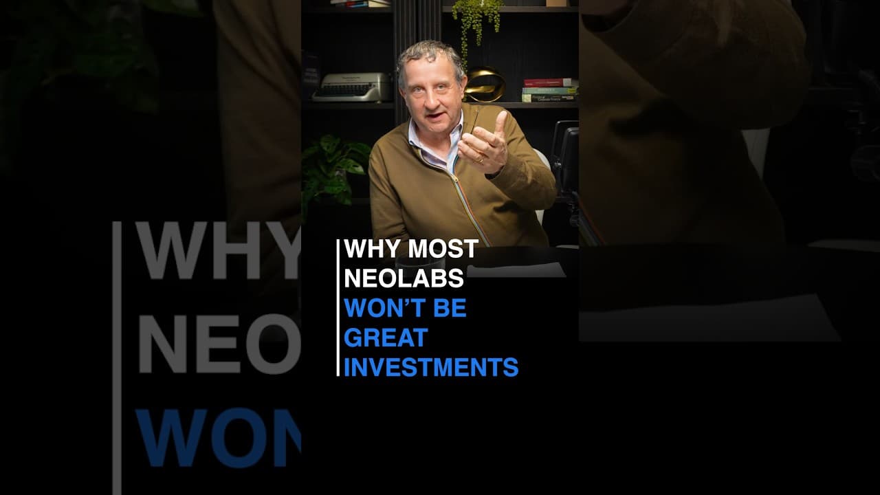 Most Neolabs WON'T be Great Investments