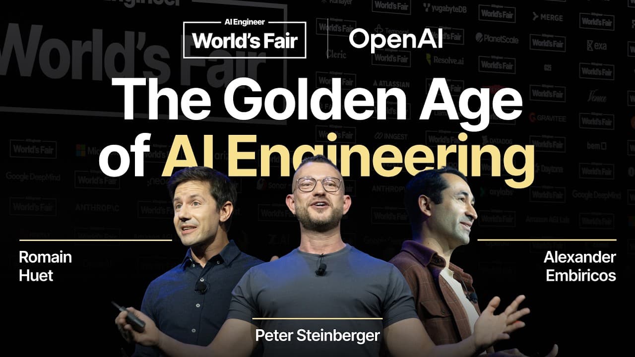 The Golden Age of AI Engineering — Alexander Embiricos & Romain Huet & Peter Steinberger, OpenAI