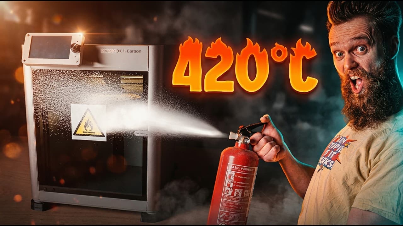 I 3D printed PEEK on a Bambu Lab X1C (not safe)