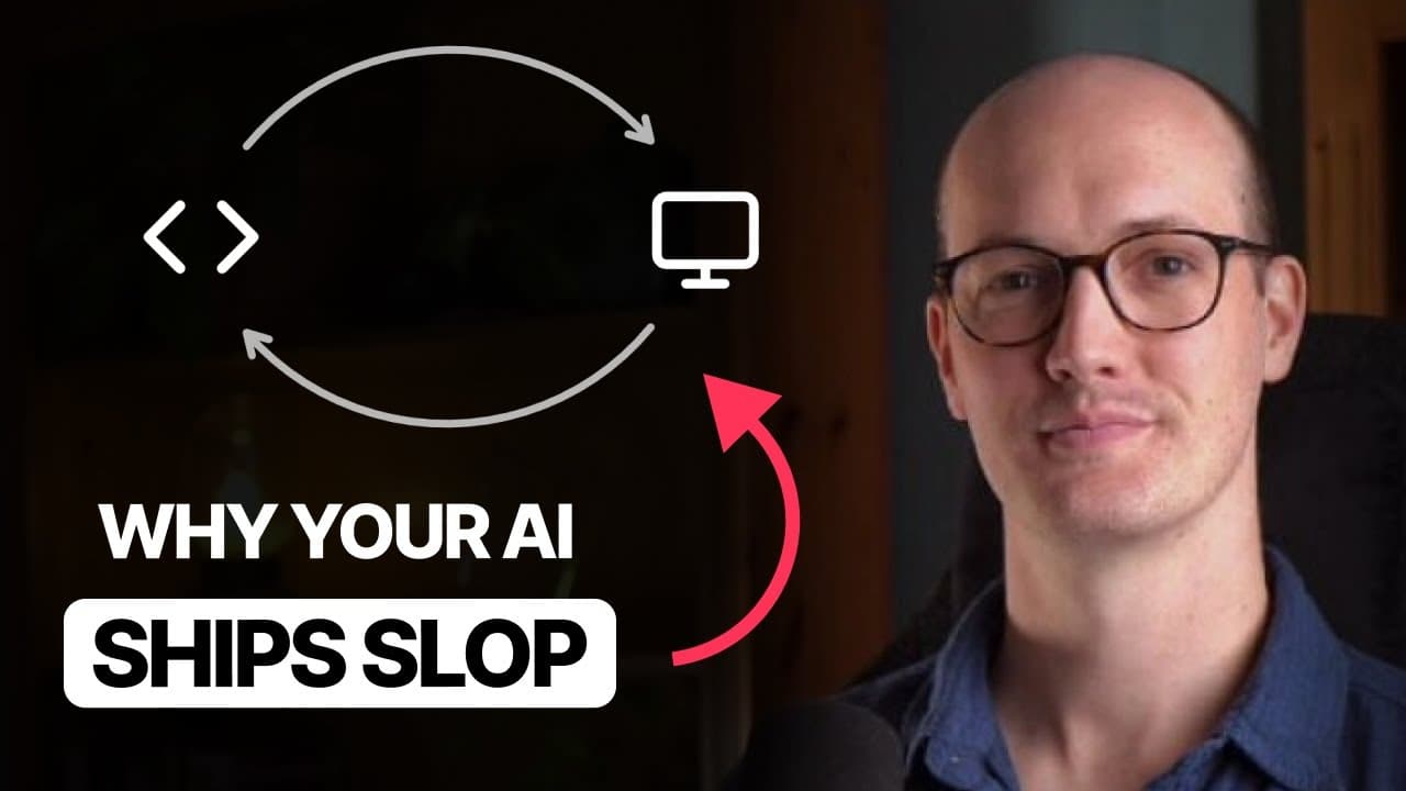 Frontend is HARDER for AI than backend (here's how to fix it)
