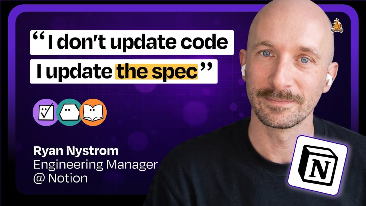 Spec-driven development: the AI engineering workflow at Notion | Ryan Nystrom