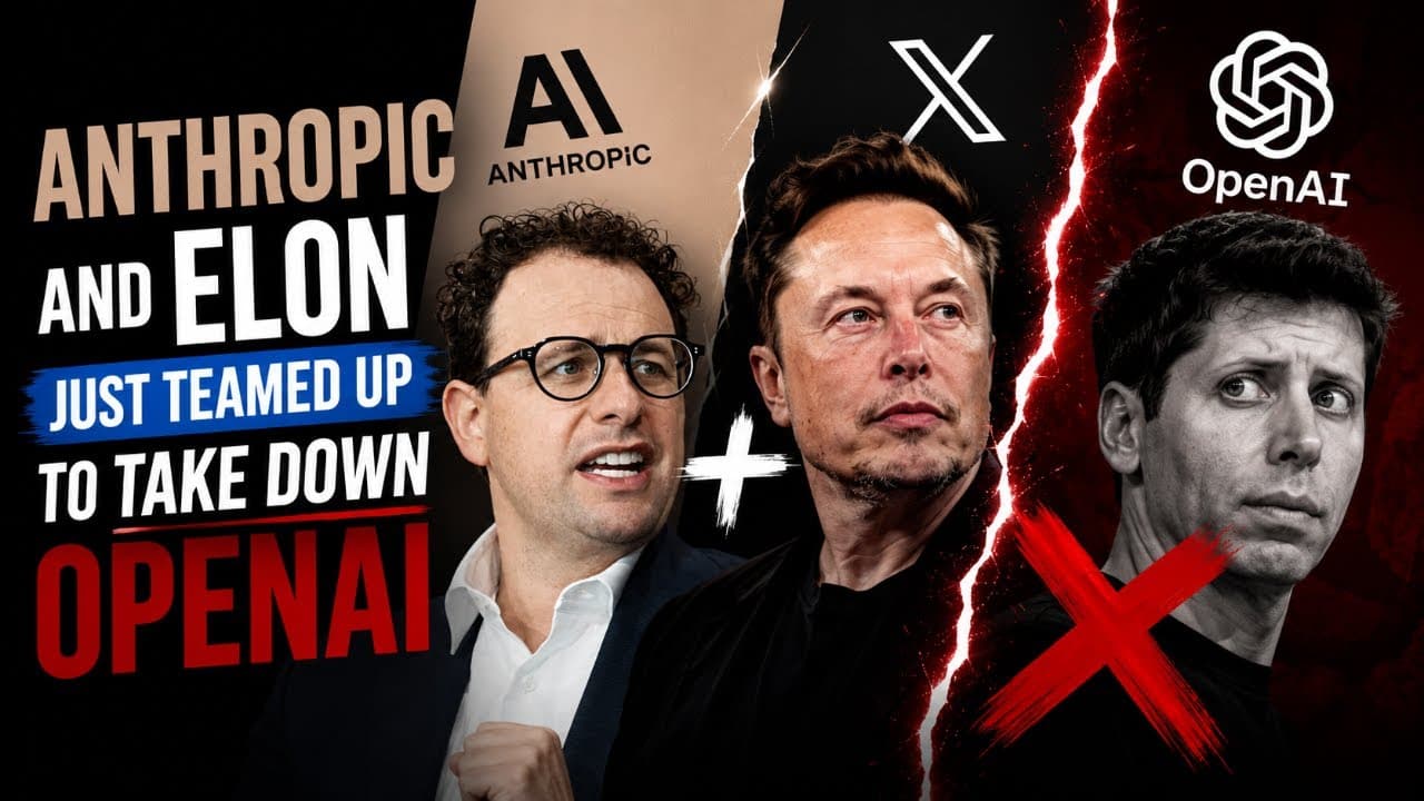 LIVE: Anthropic and Elon just teamed up to take down OpenAI