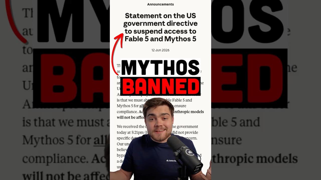 The US Government Just BANNED Mythos and Fable 5