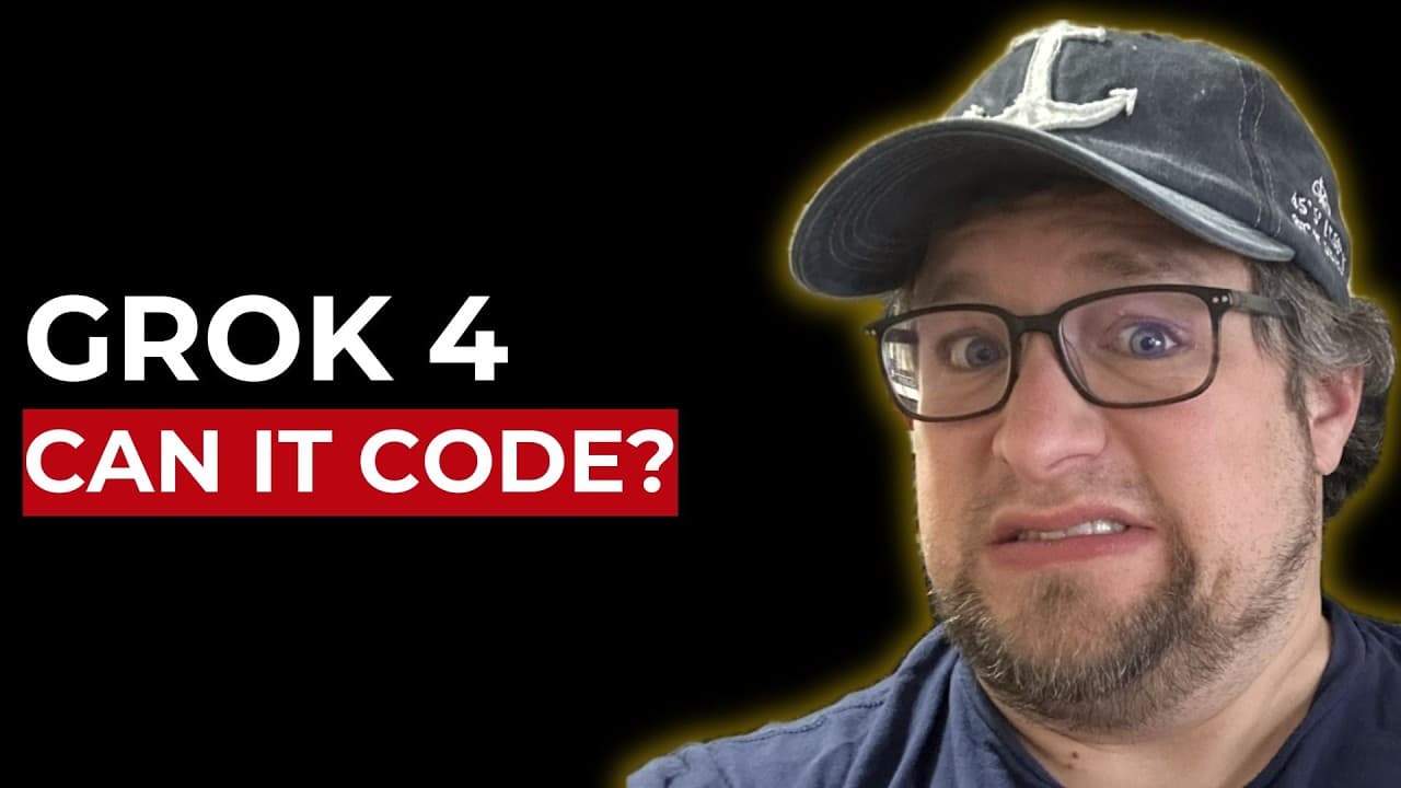 Grok 4 is good ... but can it code?