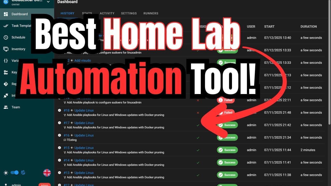 Best Home Lab Automation Tool: Semaphore UI