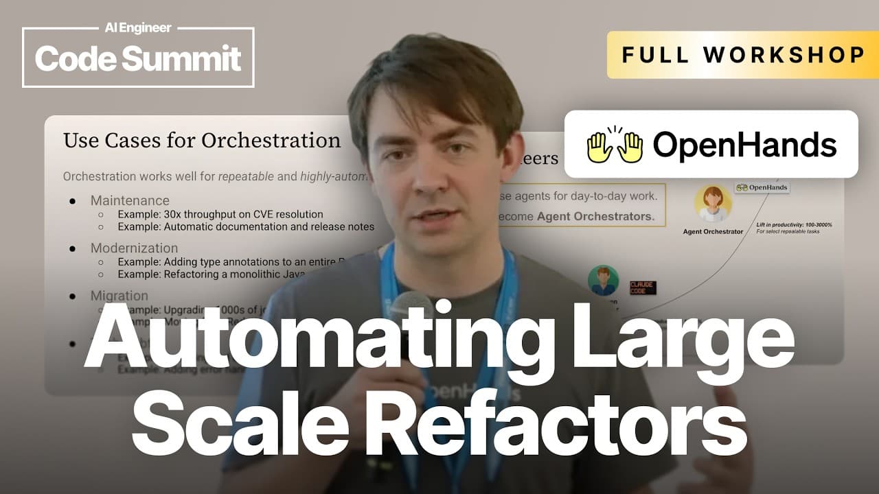 Automating Large Scale Refactors with Parallel Agents - Robert Brennan, OpenHands