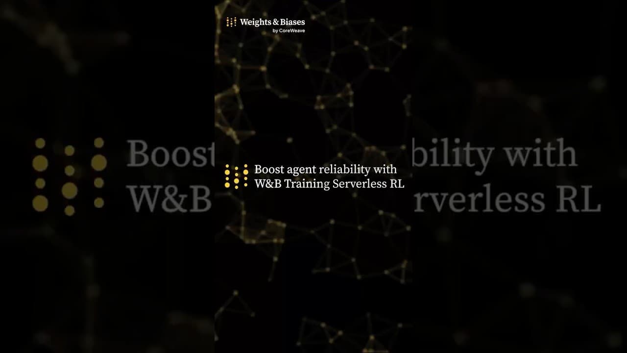 Boost agent reliability with W&B Training Serverless RL