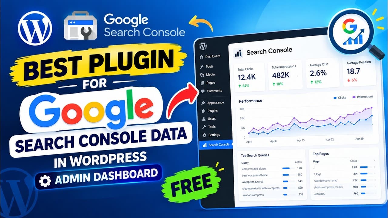 The Most Advanced Google Search Console Plugin for WordPress 2026 (FREE)