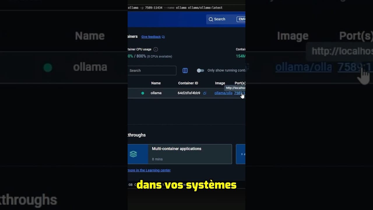 Ollama avec Docker pour créer un serveur d’IA local reproductible