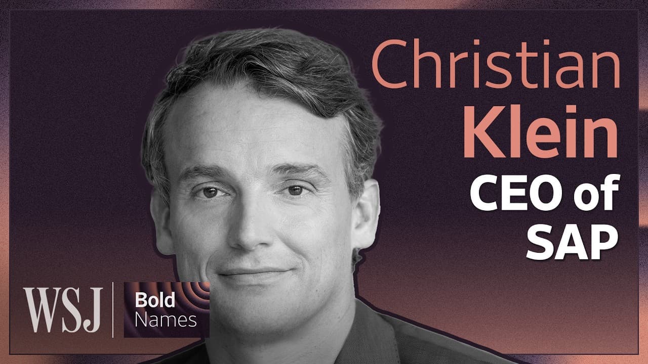 How SAP’s CEO Is Remaking the Tech Giant for the AI Era | WSJ’s Bold Names