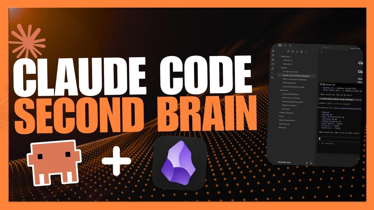 Claude Code + Obsidian = UNLIMITED Memory! Solves Claude's Memory Problem!