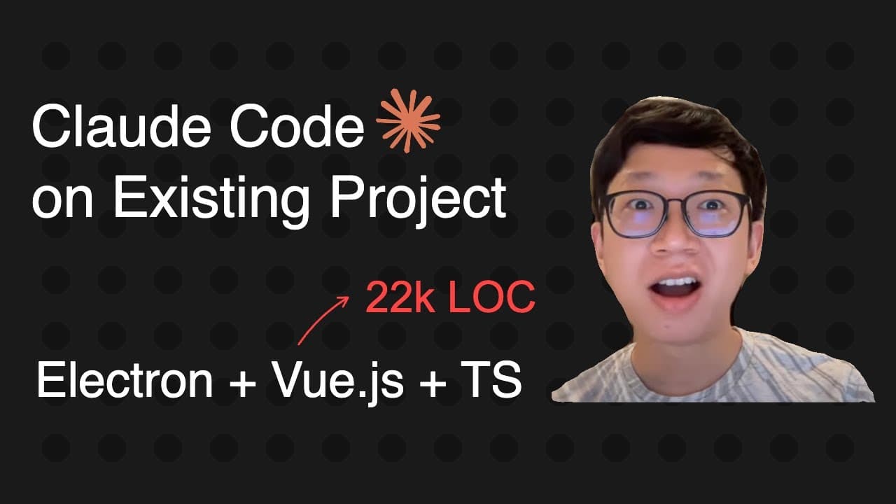 Claude Code on Existing Project: TypeScript + Vue.js Electron App (22k LOC)