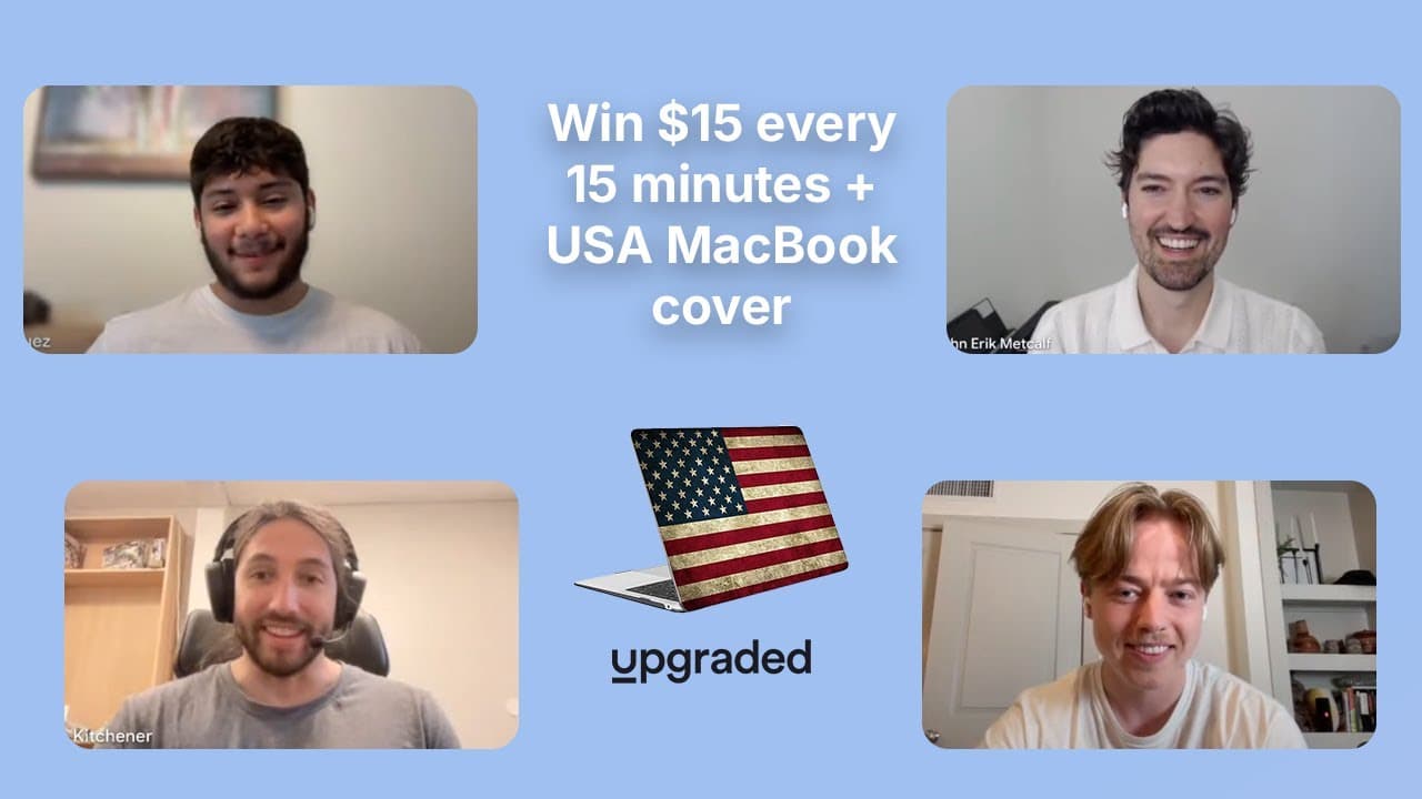 An Upgraded 4th of July: Win $15 Every 15 Minutes + MacBook Swag Giveaway 🇺🇸