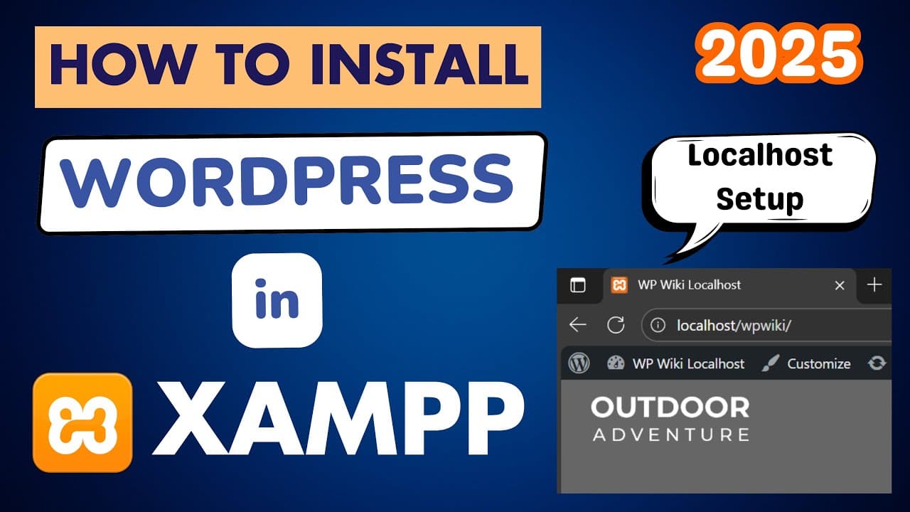 How to Install WordPress in XAMPP 2025 - Install Localhost Full Beginner Tutorial (No Coding Needed)
