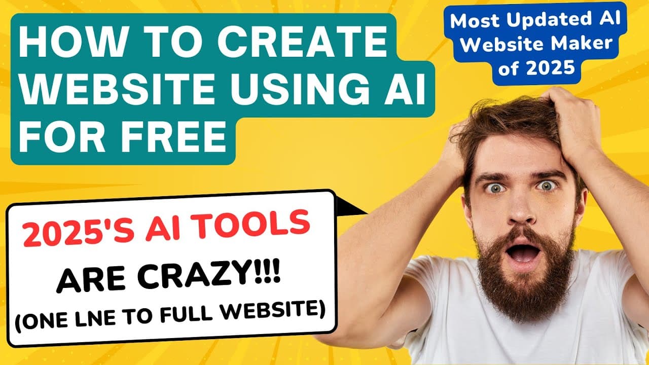 How to Create a Website Using Ai for Free | Complete Automation System!  Step by Step (2025)